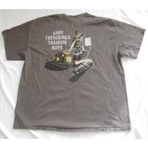Men's FDNY MIA Andy Fredericks Training Days Short Sleeve T Shirt Sz 2XL (MT881)